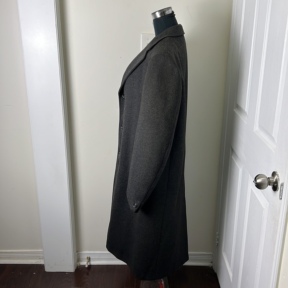 Vintage Freedman Boyfriend Oversized Outerwear Wool Trench Slouch Coat Sz large - Picture 7 of 13